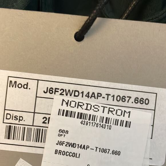 J6 by James Garland Long Sleeve Mini Dress Backless Logo Green Small Designer - Picture 8 of 12